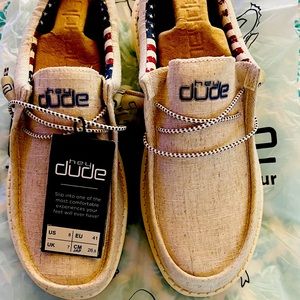 Wally Patriotic Hey Dude Shoes